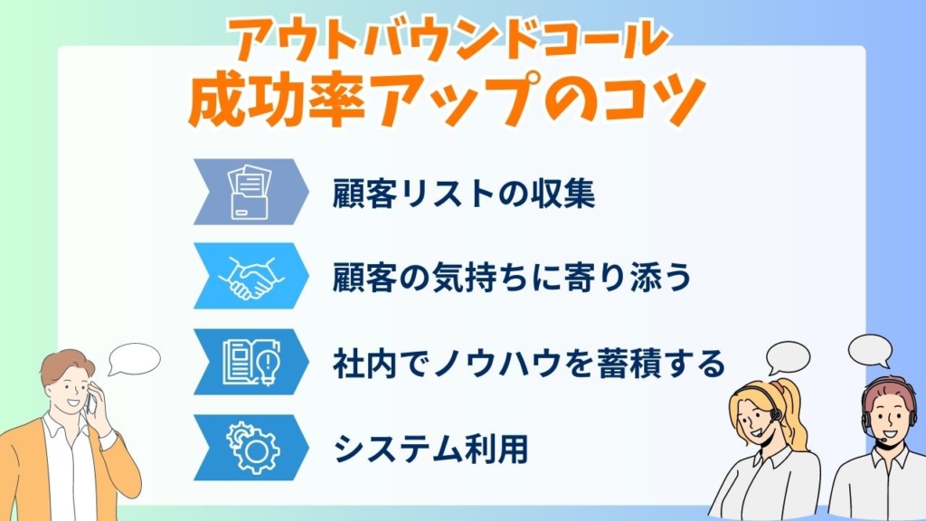アウトバウンドコールの成功率アップのコツ
